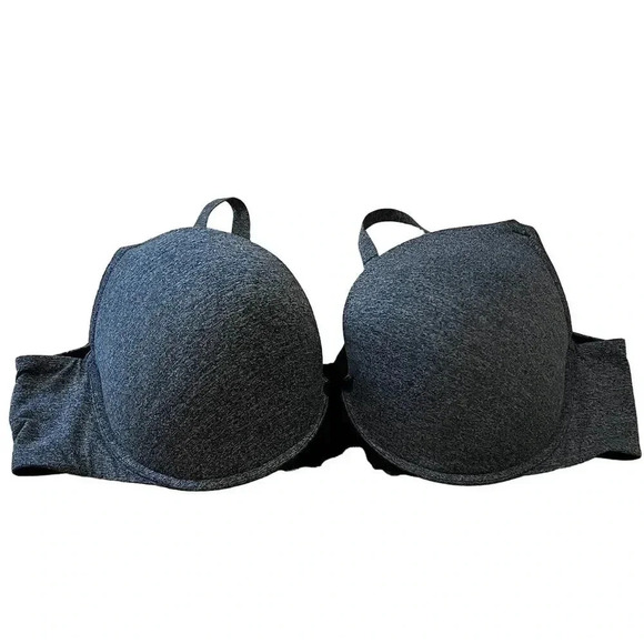 Torrid Curve Women's Push Up Bra 46C Gray Padded Underwire